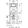 Комплект GEBERIT DUOFIX 111.300.00.5 UP320 с подвесным унитазом XENO2 500.500.01.1 с крышкой-сиденьем 577050 111.300.00.55
