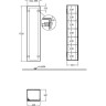 Шкаф-пенал GEBERIT KERAMAG XENO2 807002000 серый дуб