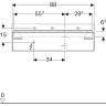 Тумба под раковину GEBERIT XENO² 500.514.01.1 90 см